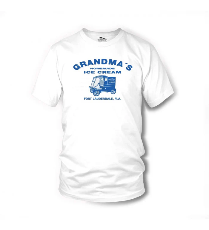 Bild von Grandma´s Ice Cream - T-Shirt (weiss) - Zwei sind nicht zu bremsen - Terence Hill