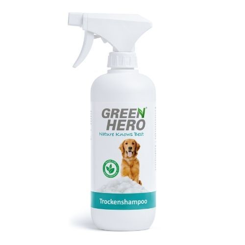 Bild von Green Hero Leave‑in Shampoo für Hunde 500 ml wie Trockenshampoo zur Reinigung ohne auswaschen natürliches Hundetrockenshampoo entfernt Schmutz Schnelltrocknend - Perfekt für die schn