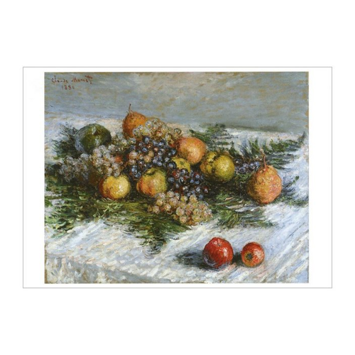 Bild von Postkarte Kunstkarte Claude Monet "Birnen und Trauben"