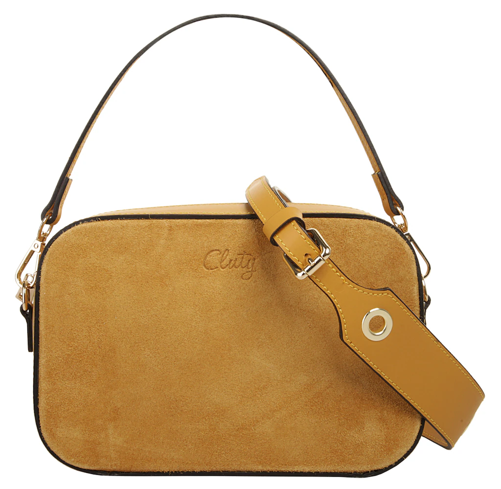 Bild von Cluty Umhängetasche, echt Leder, Made in Italy