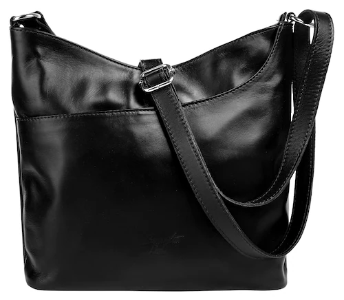 Bild von Samantha Look Umhängetasche echt Leder Damen | Klassische Schultertasche, verstellbarer Gurt, Crossbody Tasche, Umhängetasche | 021218