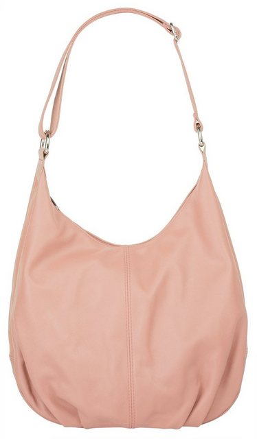 Bild von Cluty Shopper Echt Leder Damen | Made in Italy, Handtasche mit Smartphonefach, Umhängetasche verstellbar, Damentasche leicht, Schultertasche rosa | 021408