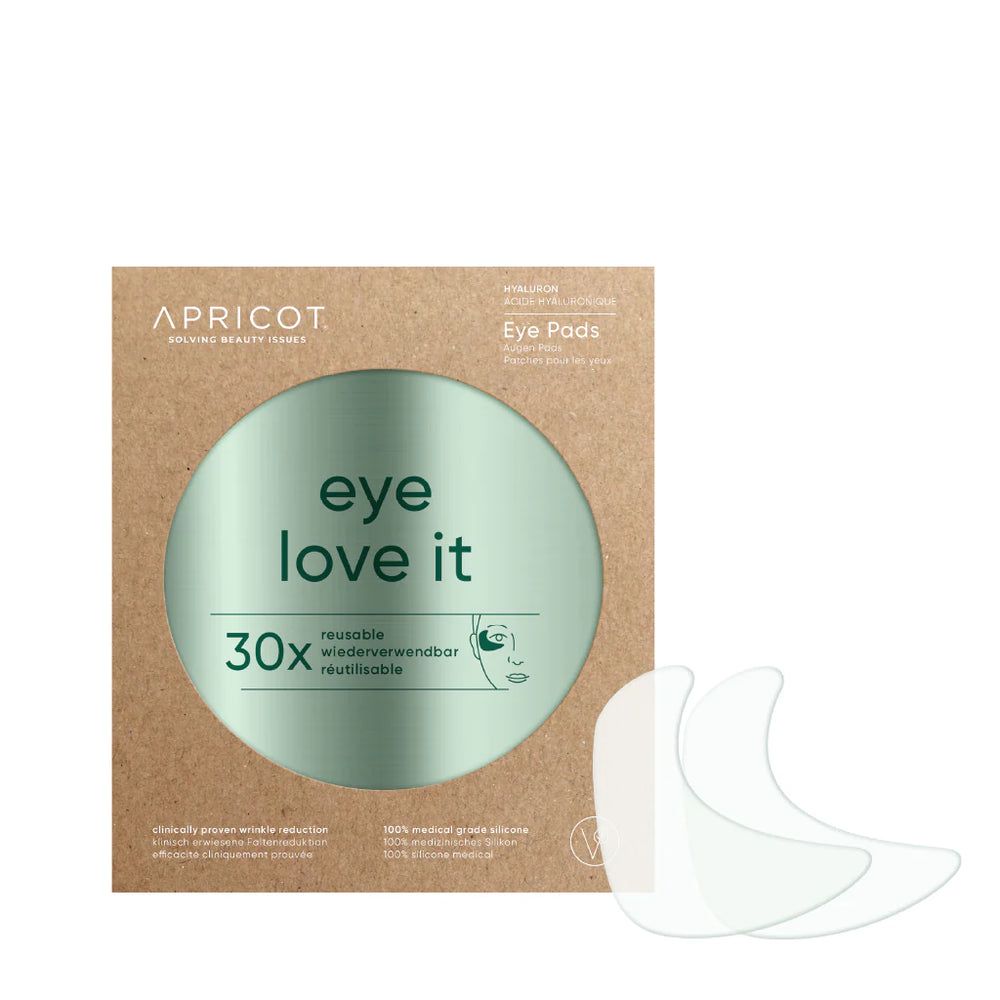 Bild von APRICOT Beauty Hyaluron Augenpads „eye love it“ I 1er Pack extra lange Anti-Aging Eyepads gegen Augenfalten & Krähenfüße I 30x wiederverwendbar I Vegane Eye Patches aus Silikon I Made in Germany
