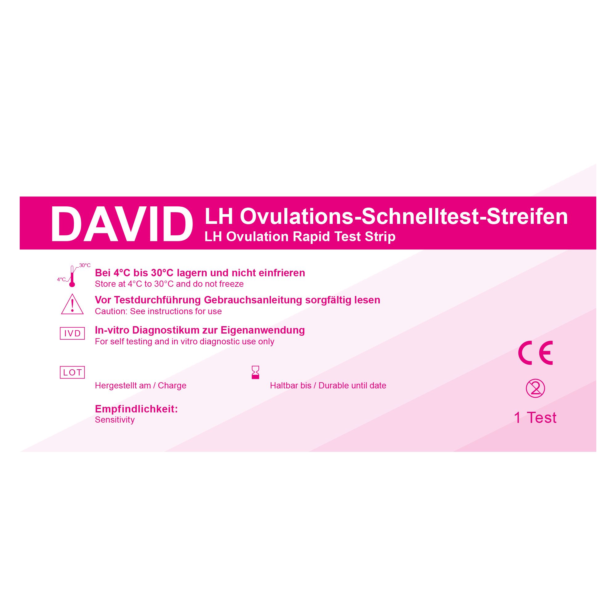Bild von David Ovulationstests Streifen, LH, 20miu/ml