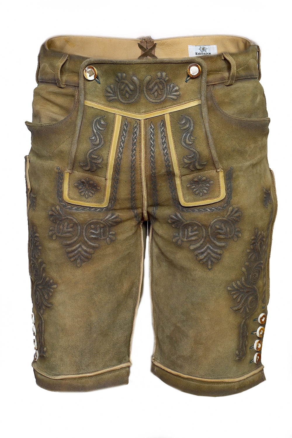 Bild von Kurze Wildbock Lederhose Jochen Camel