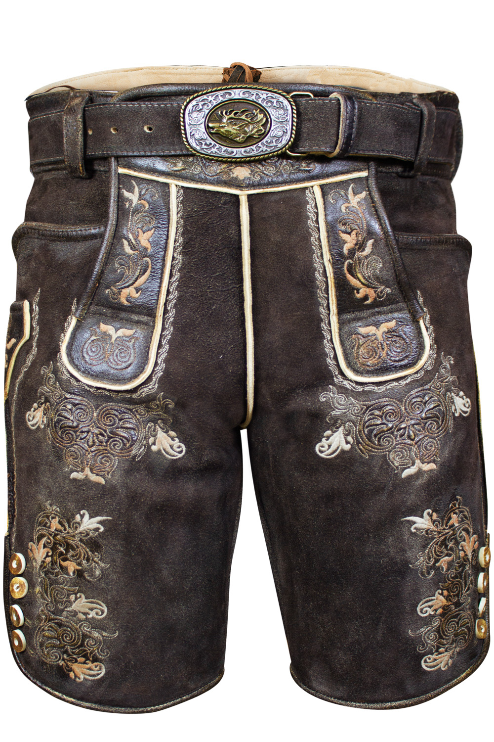 Bild von Kurze Wildbock Lederhose Buchner