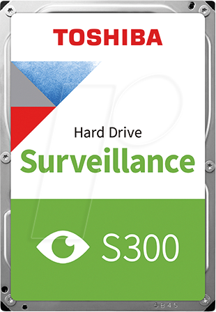 Bild von Toshiba 1TB S300 Surveillance HDD - 3.5' SATA Internal Hard Drive Supports up to 64 HD cameras at a 180TB/Year workload (HDWT720UZSVA)
