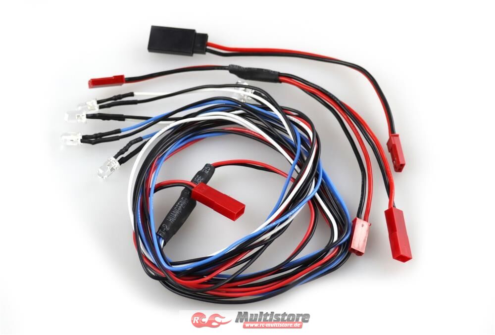 Bild von Amewi LED Licht System 5mm, 2x rot 2x weiß, 2x blau, 3,4V-8,4V / 28961
