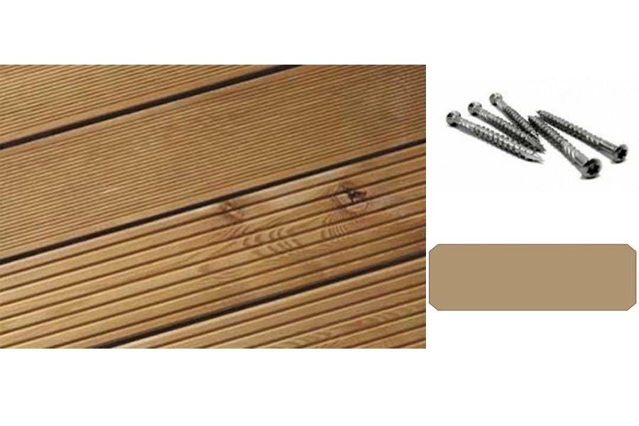 Bild von 27 m² Komplettset Lärche 3 m Diele