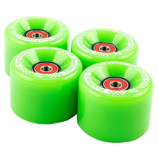Bild von FunTomia Miniskateboard FunTomia 4 Stück Mini-Board Rollen (Big Wheels) mit und ohne LED