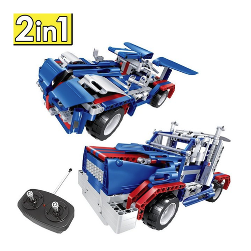 Bild von FunTomia 2in1 USA LKW / Cyber Car - Ferngesteuert Konstruktionsspielsteine