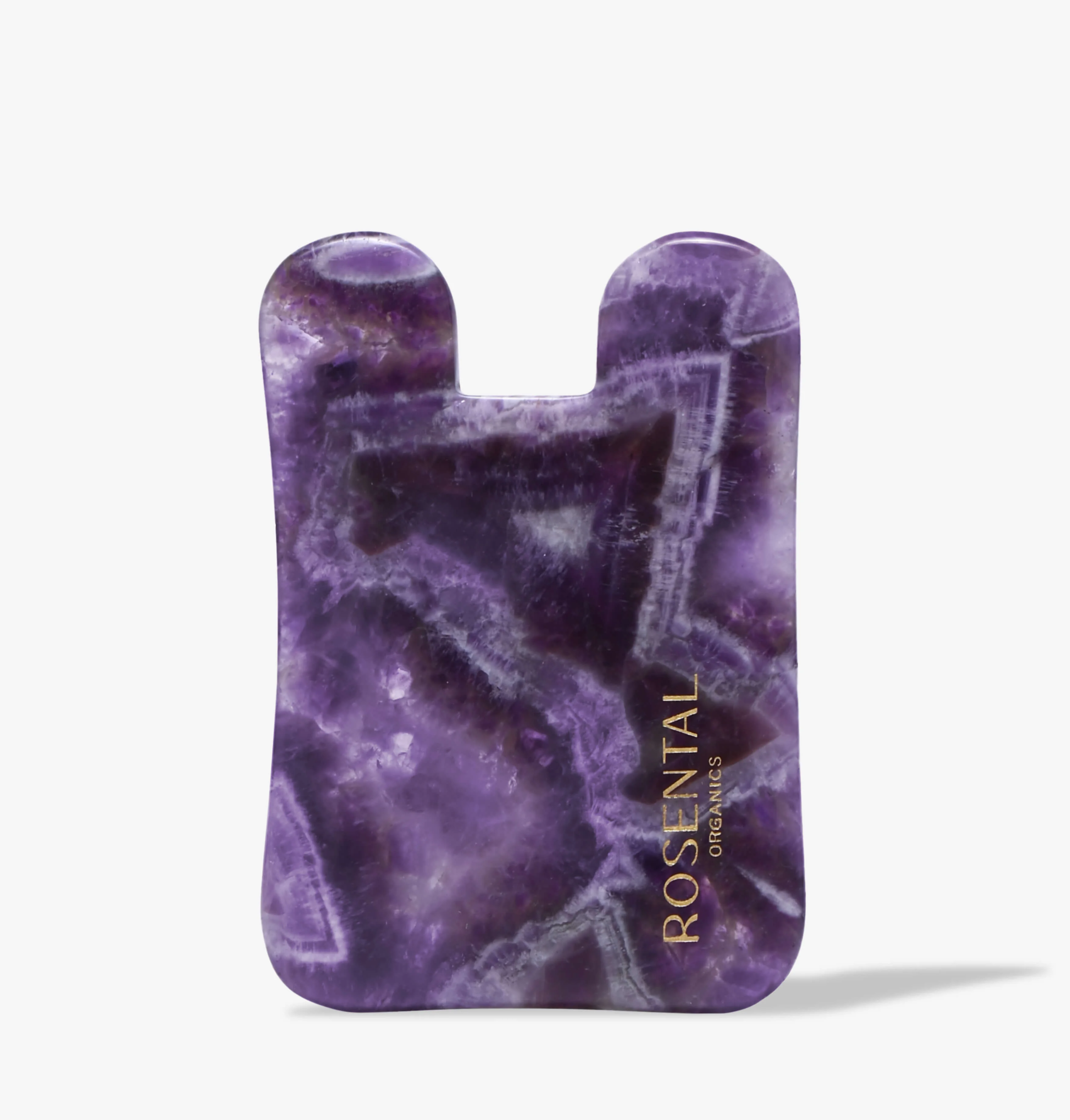 Bild von Rosental Organics Amethyst Gua Sha Natural Lifting Tool Gesicht Roll-On