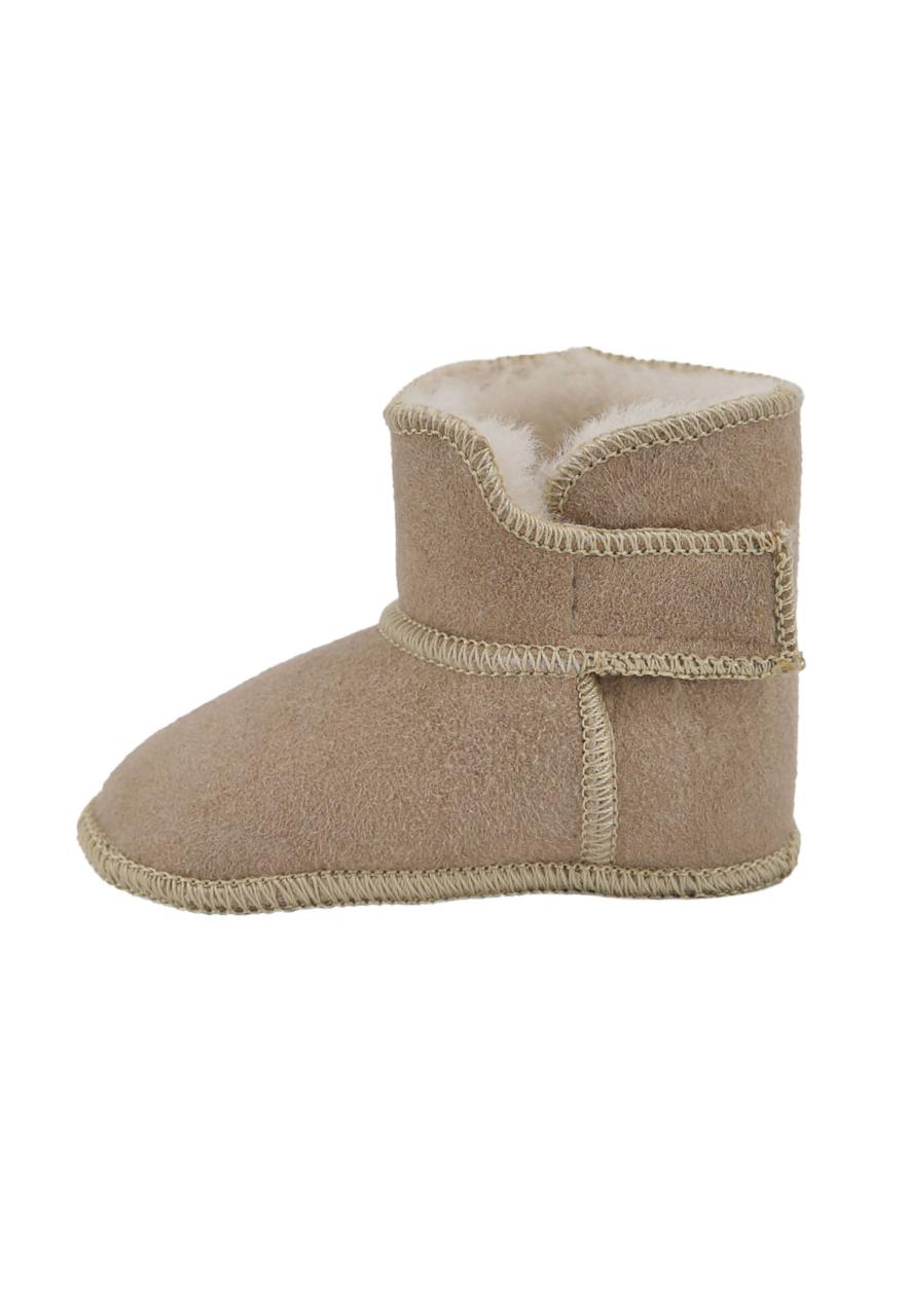 Bild von Baby Lammfellschuhe - MIT KLETTVERSCHLUSS Schuhgröße: EUR 20-21 | Farbe: Espresso