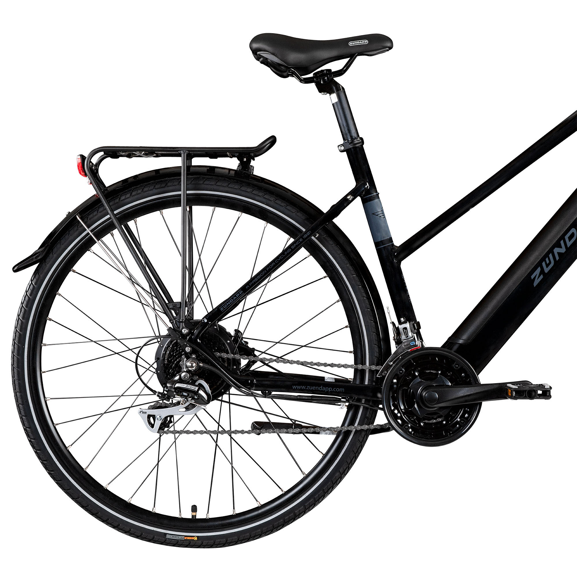 Bild von Zündapp Z810 E Bike Trekkingrad Damen ab 155 cm mit Nabenmotor Pedelec Trekking Fahrrad mit 24 Gang und Beleuchtung StVZO