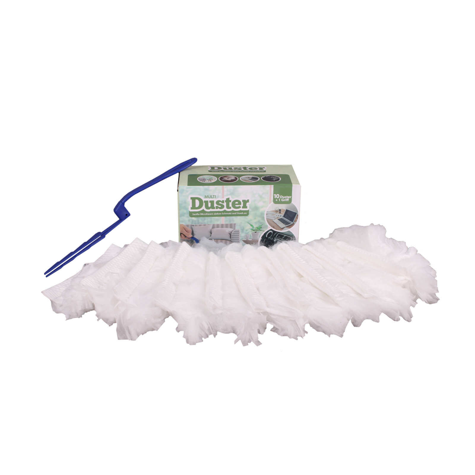Bild von bellanet Staubwischer Duster Set Staubmagnet, Griff mit 10 Staubwedel, Staubtuch