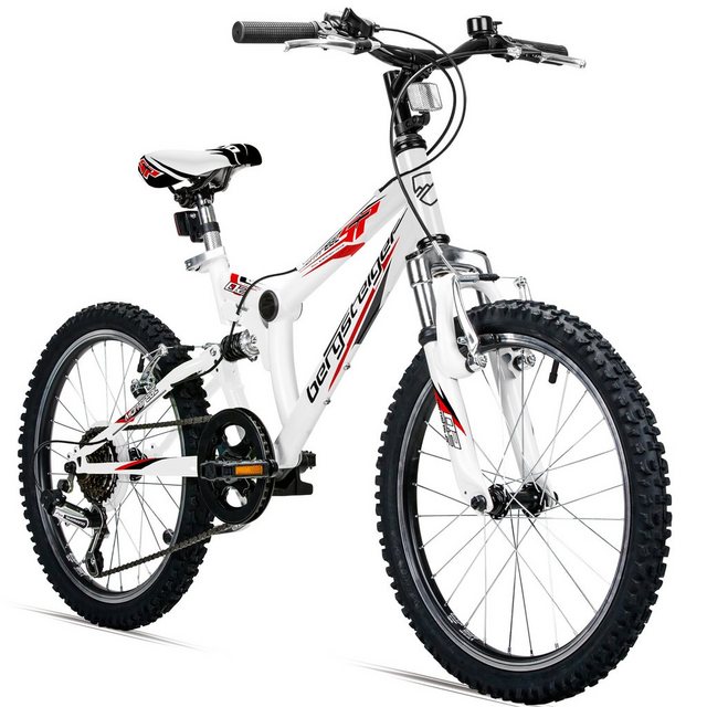 Bild von bergsteiger Mountainbike Montreal 20, 24 Zoll Kinderfahrrad, 6 - 13 Jahre, Mädchen, Jungen, 6 Gang Shimano Tourney RD-TY21 Schaltwerk, Kettenschaltung, Scheibenbremse, V-Brake