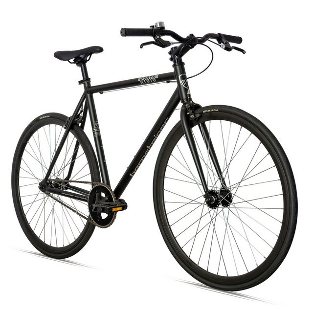 Bild von bergsteiger Urbanbike Kyoto 28 Zoll Singlespeed Fixie Fahrrad, Damen, Herren, 1 Gang, Caliper-Bremsen, Flip-Flop-Nabe