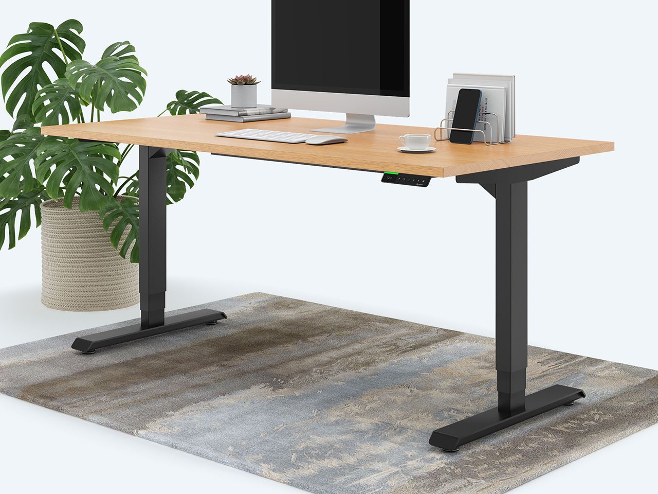 Bild von Desktopia Pro X - Elektrisch höhenverstellbarer Schreibtisch / Ergonomischer Tisch mit Memory-Funktion, 7 Jahre Garantie