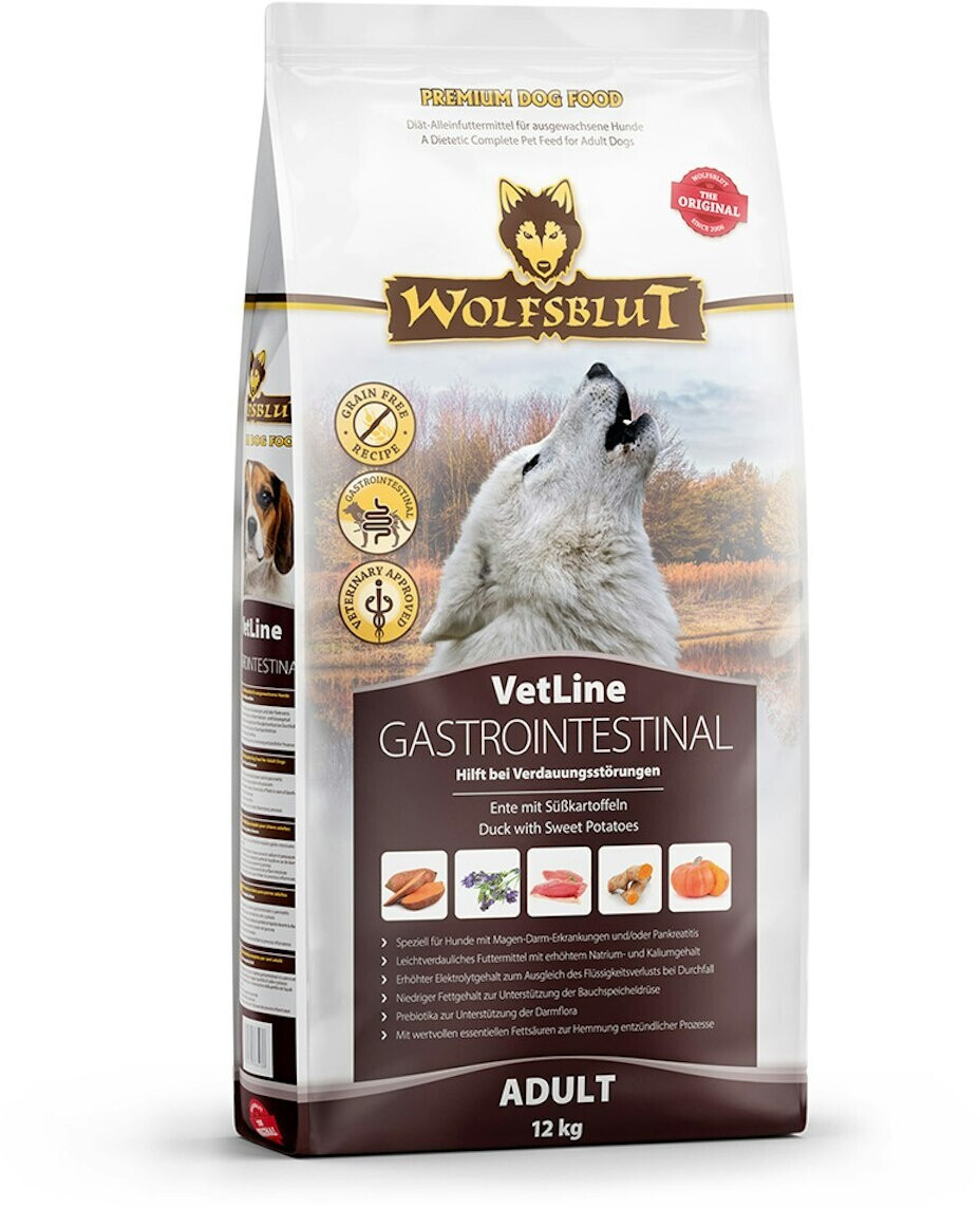 Bild von Wolfsblut VetLine Gastrointestinal Hund Trockenfutter Ente Süßkartoffeln 12kg