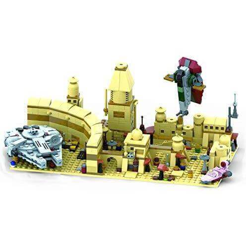 Bild von Modbrix 7014 - Mos Eisley Diorama inkl. Falke - 811 Bauteile