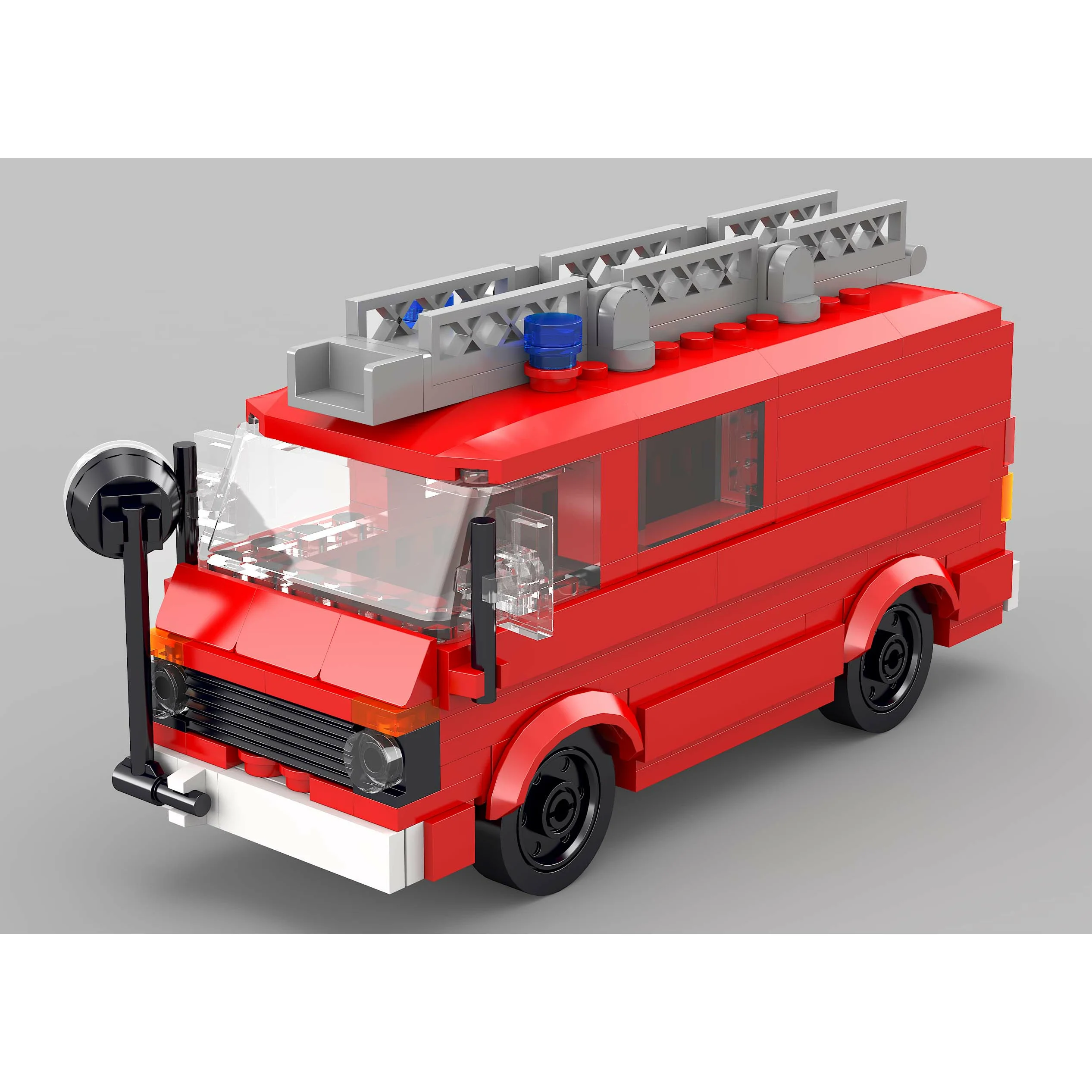 Bild von Modbrix 8004 - VW LT35 Oldtimer Feuerwehrauto - 270 Klemmbausteine