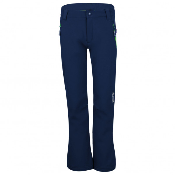 Bild von Trollkids, Unisex, Outdoorhose, Hemsedal Softshell Hose (104), Blau, 104