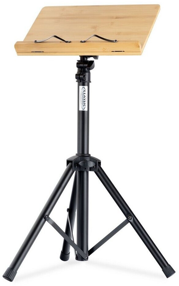 Bild von Classic Cantabile Notenpult Classic Cantabile OSW-100 Notenpult Bambus, Notenständer stufenlos höhenverstellbar und neigbar