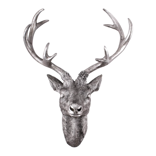 Bild von Elegante Wanddeko: INDA-Exclusiv Hirschgeweih in Silber Optik