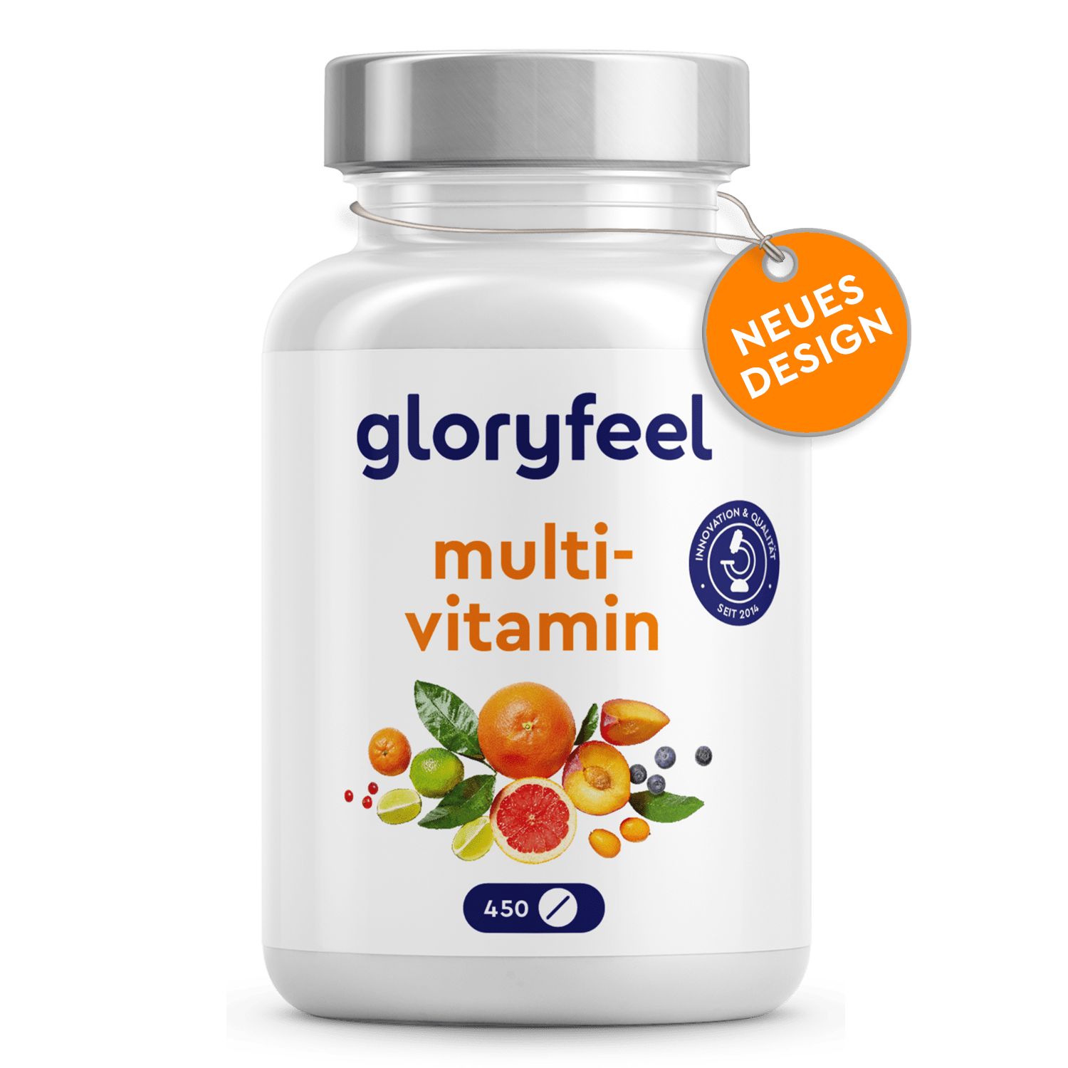 Bild von Multivitamin Hochdosiert - 450 Tabletten - Wertvolle Mineralien & alle A-Z Vitamine - 15 Monate Vorrat - Unterstützt das Immunsystem* - Laborgeprüft ohne Zusätze in Deutschland hergestellt