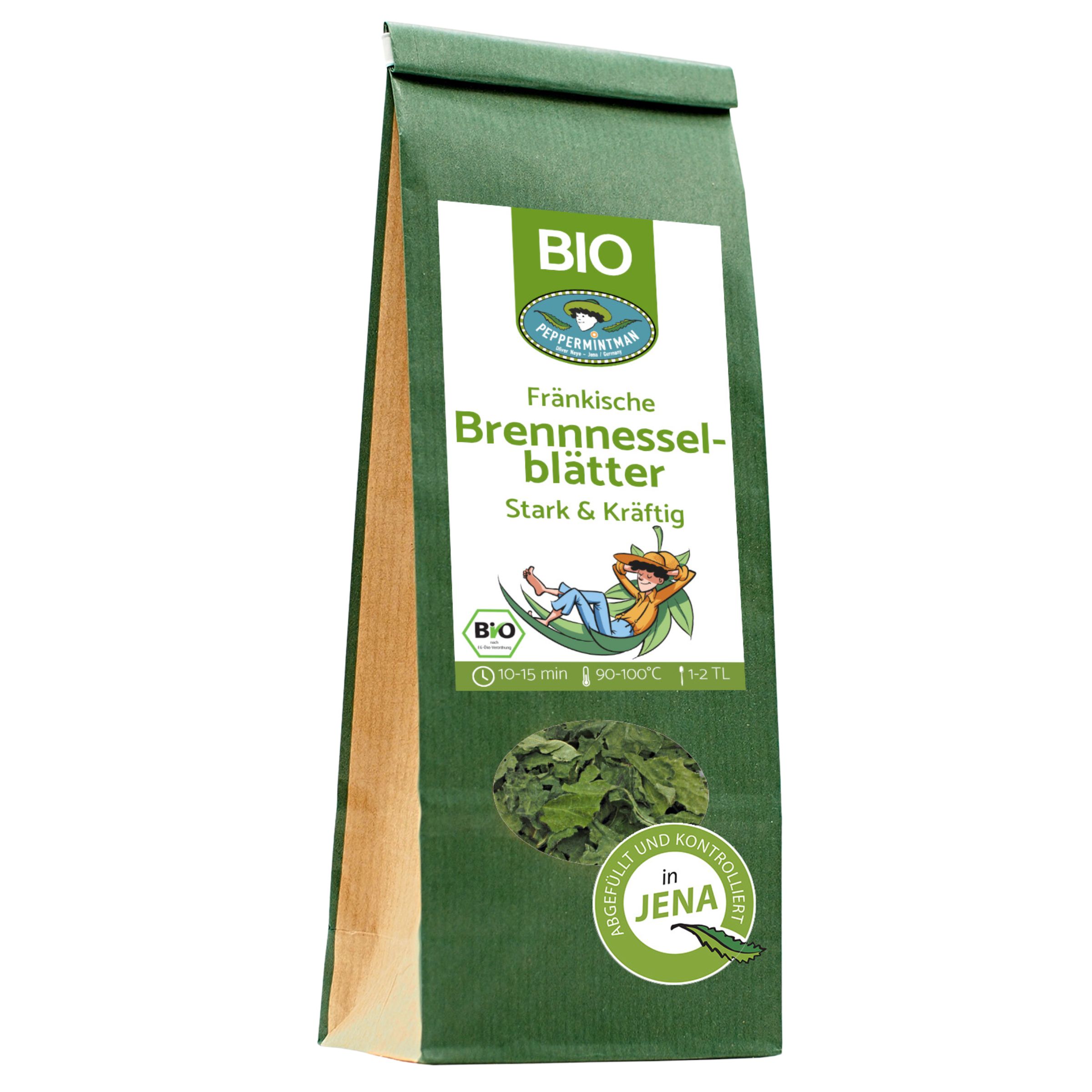 Bild von PEPPERMINTMAN Fränkische Brennnesselblätter, Bio