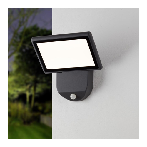 Bild von famlights | LED Wandleuchte Leif in Anthrazit 19W 850lm IP65 mit Bewegungsmelder