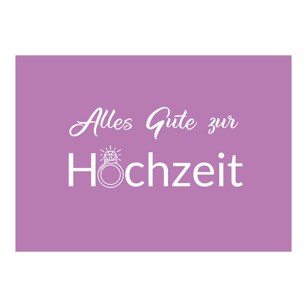 Bild von "Alles Gute zur Hochzeit" Grußkarte