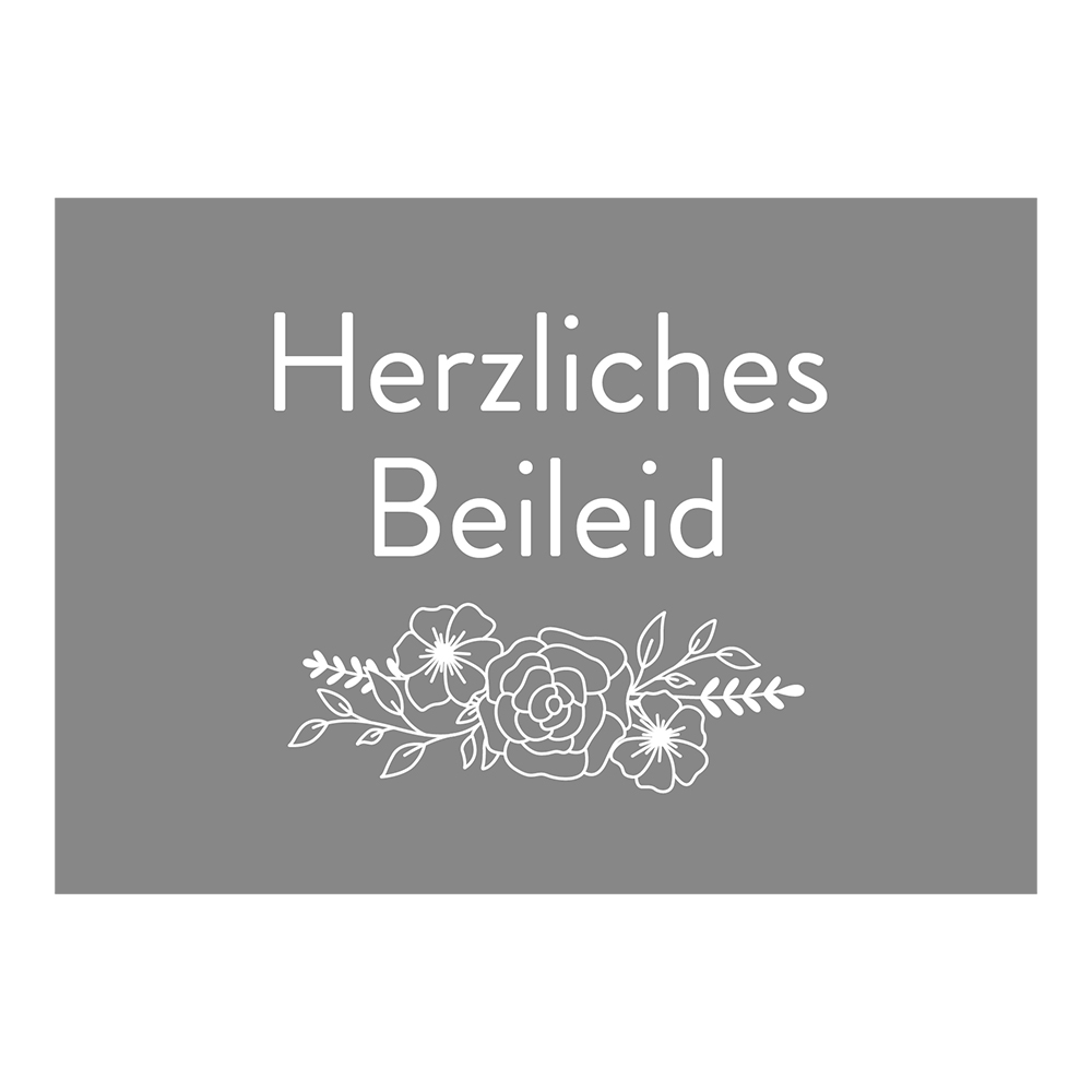 Bild von "Herzliches Beileid" Trauerkarte