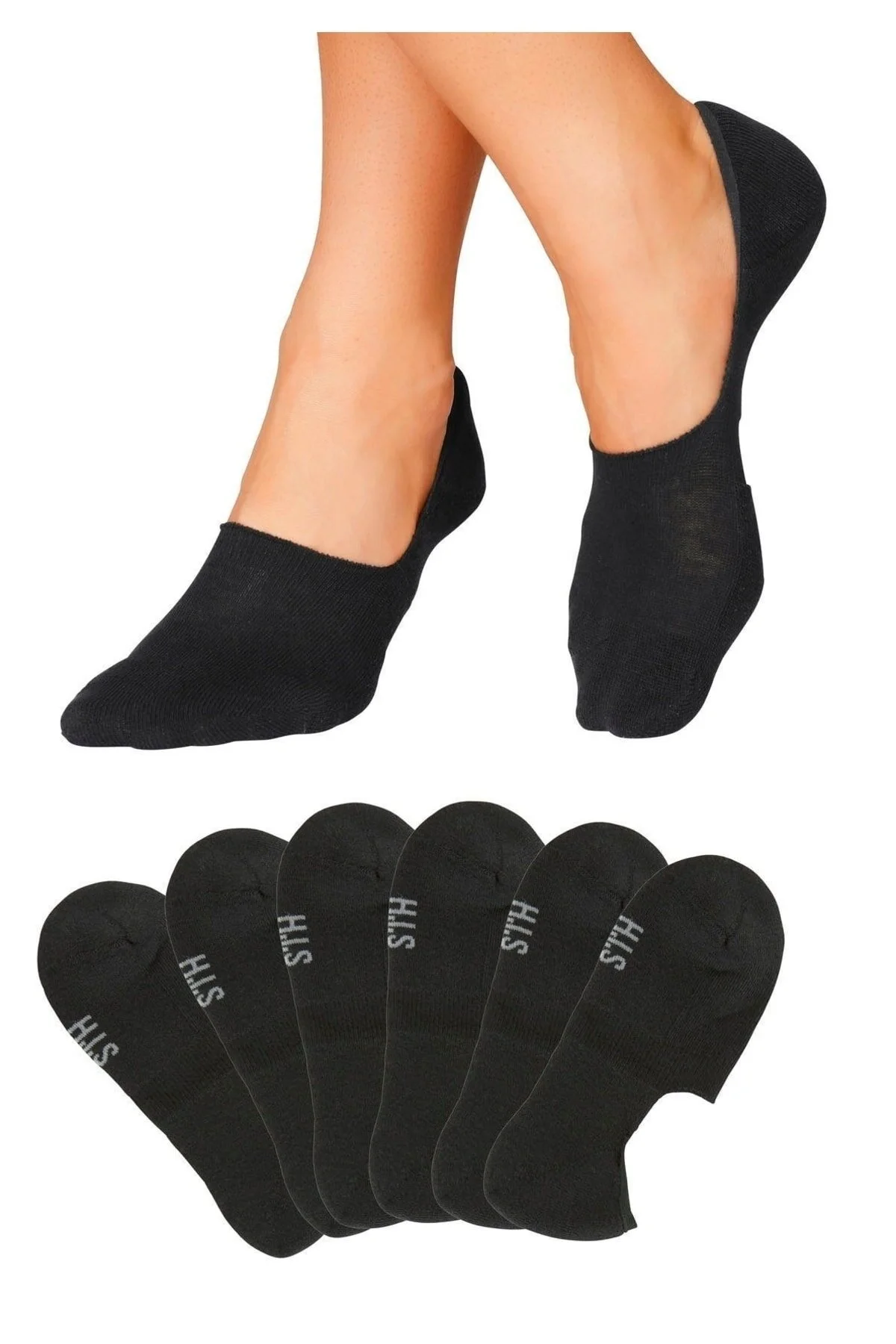 Bild von HIS Socken Schwarz Unifarben - 39-42