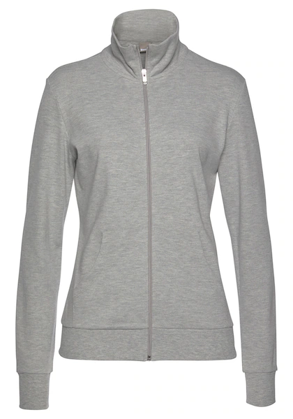 Bild von Bench. Loungewear Sweatjacke, mit glänzender Logostickerei am Stehkragen, Loungeanzug