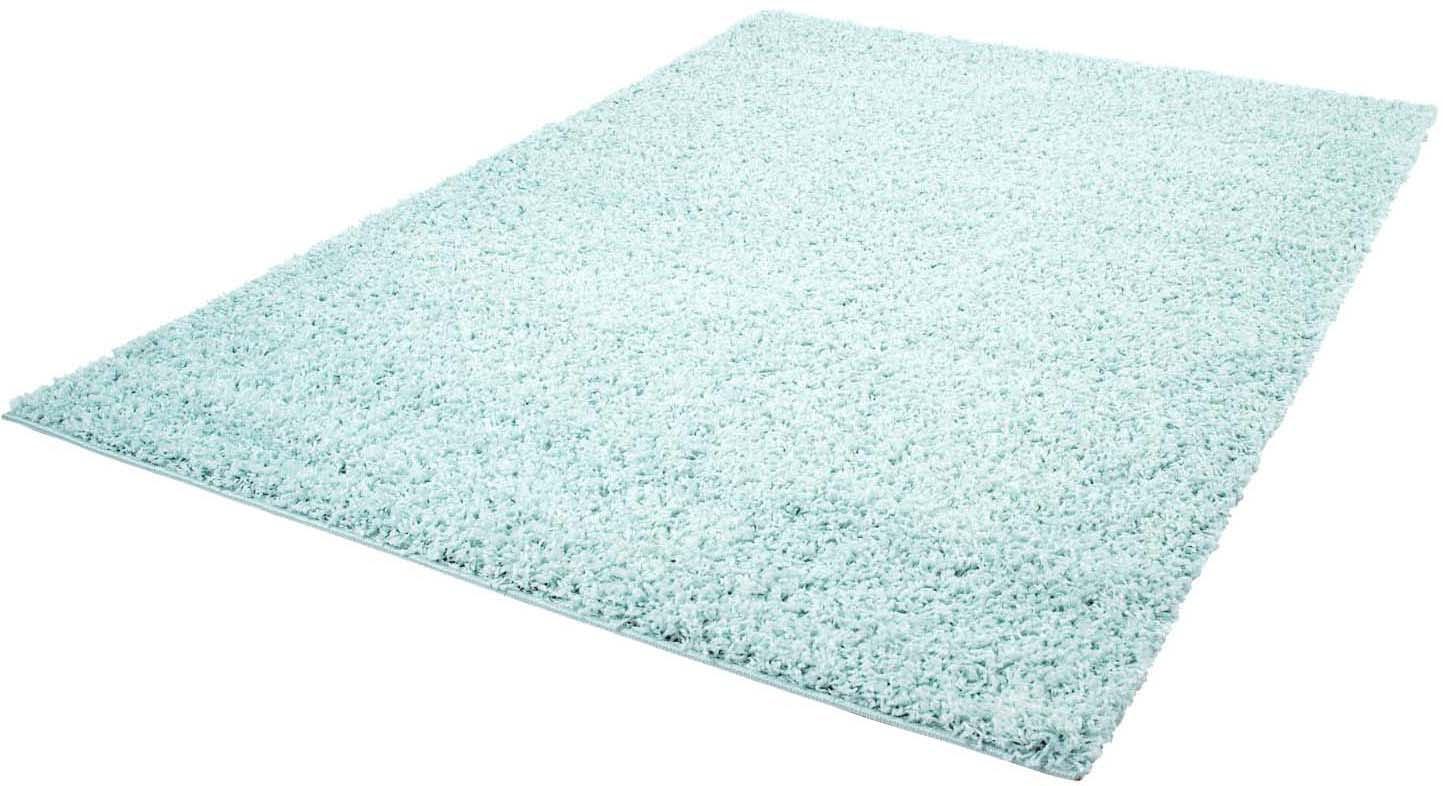 Bild von Carpet City Hochflor-Teppich »Pastell Shaggy300«, rechteckig, 30 mm Höhe, Shaggy Hochflor Teppich, Uni Farben, Weich