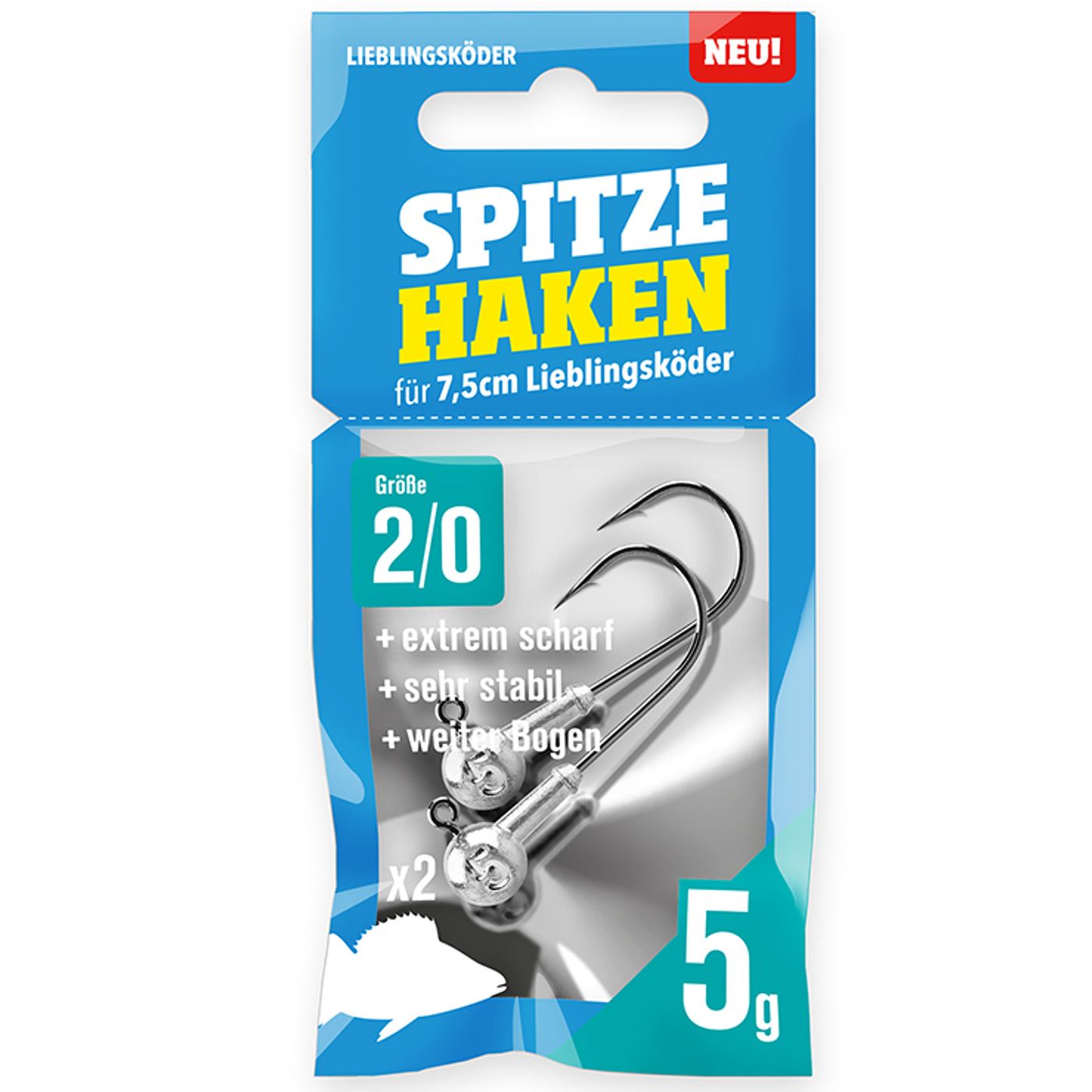 Bild von Lieblingsköder Spitze Haken 2/0 - 2 Jighaken