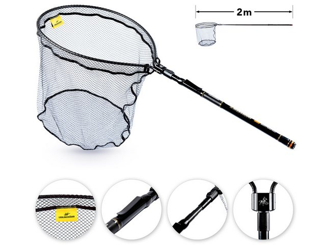 Bild von Lieblingsköder Angelkescher Ultraboost Barsch-Kescher - Lieblingsköder (Kescher, 1-St., Barsch Kescher), Super leicht - praktischer Transport