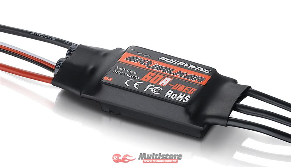 Bild von Hobbywing Skywalker 60A brushless Regler UBEC 2-6S / 28309