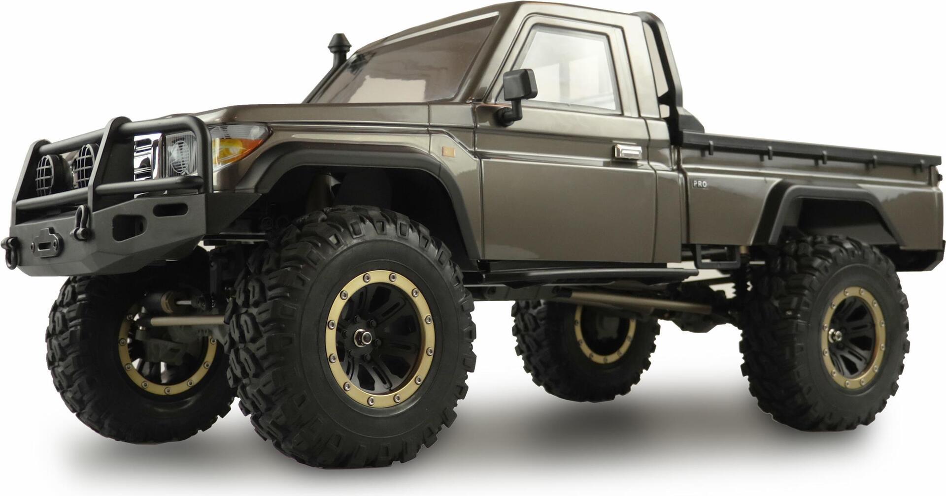 Bild von Amewi AMXRock RCX8P Scale Crawler Pick-Up 1:8, RTR grau Brushed 1:8 RC Modellauto Elektro RtR 2,4 GHz (22470)