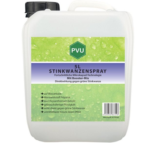 Bild von PVU Insektenspray Stinkwanzen / Wanzen Bekämpfung, 5 l, Booster Mix, unmittelbarer Knock-down Effekt