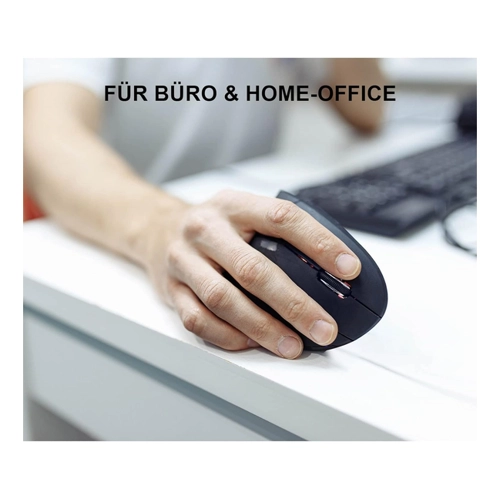 Bild von Eaxus Ergonon Vertikale Maus mit 6 Tasten - Ergonomische kabellose Maus