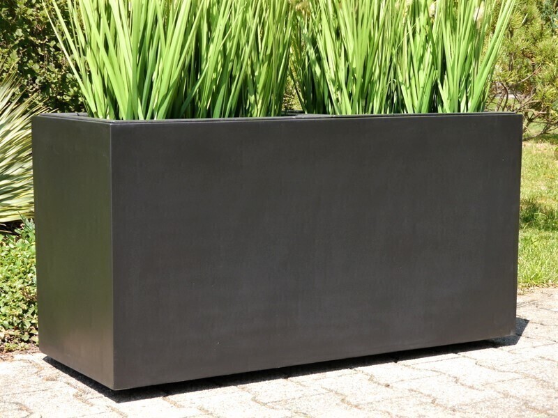 Bild von Pflanztrog für ROLLEN, schwarz 120x50x60