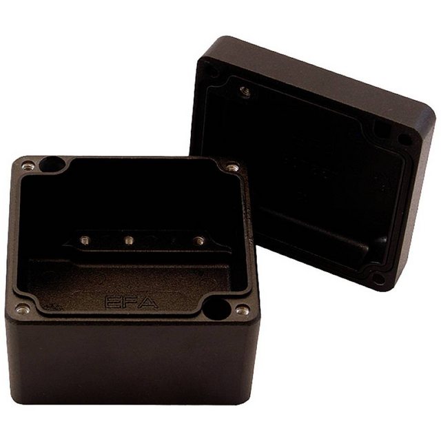 Bild von Reltech EfaBox 128-000-356 Universal-Gehäuse Aluminium pulverbeschichtet Schwarz 1St.