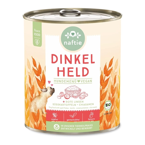 Bild von naftie veganes Hundefutter Bio Dinkel Held - 800g