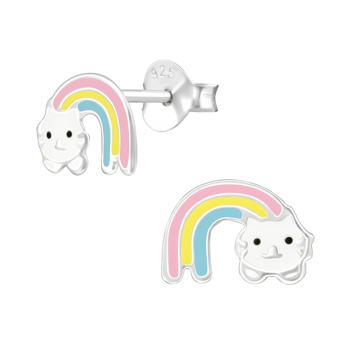 Bild von Monkimau Ohrring-Set Regenbogen Ohrringe aus 925 Silber, Hypoallergen