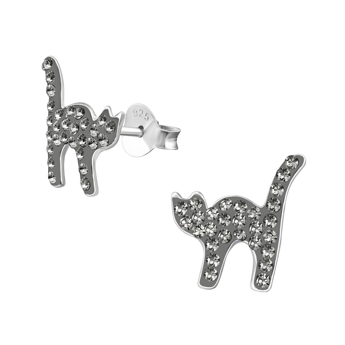 Bild von Monkimau Ohrring-Set Katzen Ohrringe aus 925 Silber, Hypoallergen