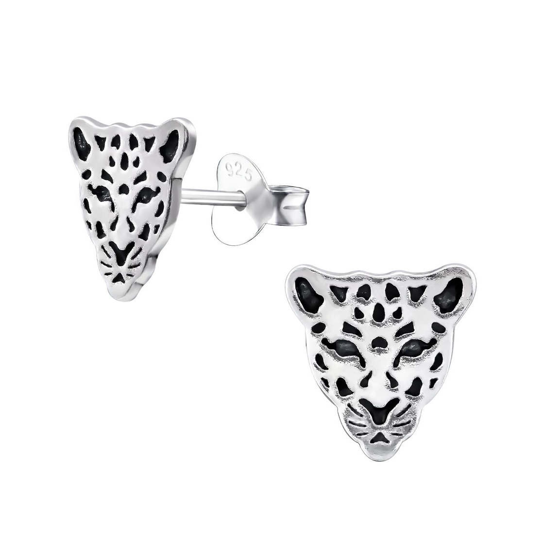 Bild von Monkimau Ohrring-Set Tiger Ohrringe aus 925 Silber, Hypoallergen