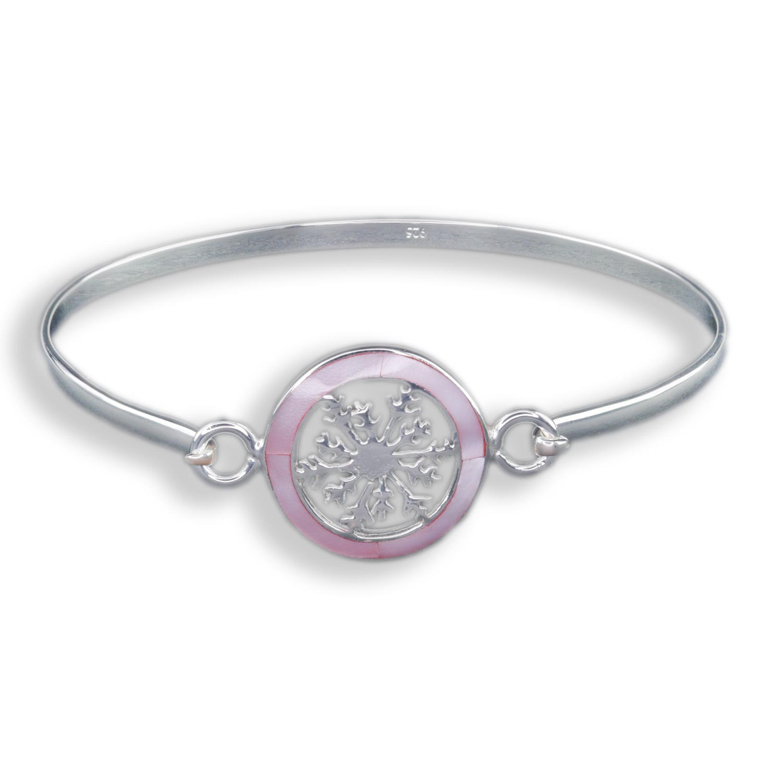 Bild von Monkimau Silberarmband Schneeflocken Armreifen aus 925 Silber, Hypoallergen