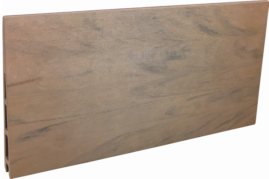Bild von Einzelelement WPC Zaun / Sichtschutz / Steckzaun, 20 (S) x 140 (H) x 1800 (B) mm in Keilspund Braun, 2er Set